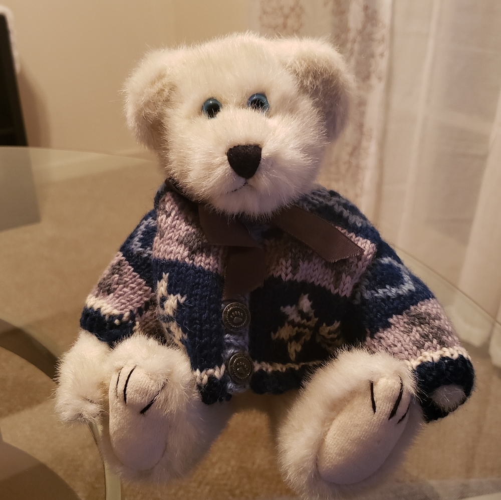 Boyds Teddy Bear Thor With Blue Eyes/Snowflake